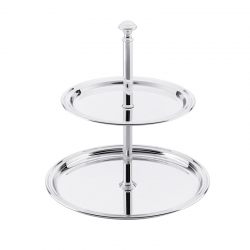 Étagere 2 Pisos 23cm Plateado - Hermann Bauer HERMANN BAUER HB4708VER