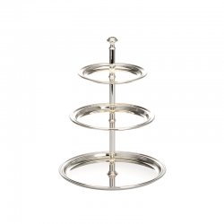 3-Tiers Etagere 30cm Silver - Hermann Bauer HERMANN BAUER HB616VER