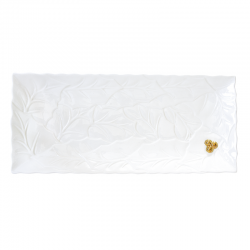 Travessa 37x16,5cm Branco - Holly & Berries - Easy Life EASY LIFE ELR2176HOLW