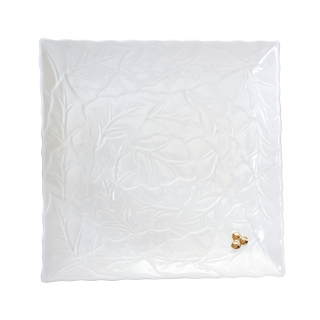 Bandeja para Servir 30x30cm Blanco - Holly & Berries - Easy Life EASY LIFE ELR2178HOLW