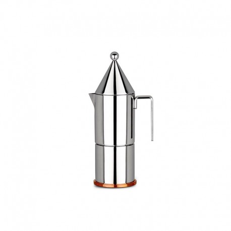 Espresso Coffee Maker 300ml - La conica Steel - Officina Alessi OFFICINA ALESSI OALE90002/6