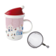 Mug with Lid and Infuser - Christmas Twist Multicolored - Easy Life EASY LIFE ELR1345CTWI