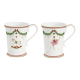 Set of 2 Porcelain Mugs 300ml - Magic Christmas Multicolored - Easy Life EASY LIFE ELR1795MNOE