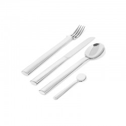 Cutlery Set 24 Pieces - Rundes Modell Steel - Officina Alessi