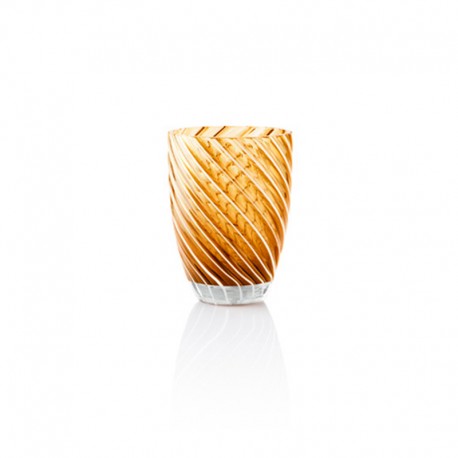 Juego 6 Vasos Tumbler 380ml Ámbar - Vertigo Ámbar Y Blanco - Italesse ITALESSE ITL3353AW