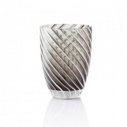 Juego 6 Vasos Tumbler 380ml Negro - Vertigo Negro Y Blanco - Italesse