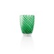 Set of 6 Tumbler Glasses 380ml Green - Vertigo Green And White - Italesse ITALESSE ITL3353GW