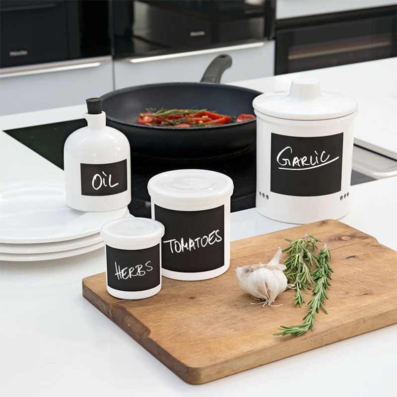 Contenedor Con Pizarra 10Cm - Memo Blanco - Asa Selection