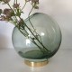 Vase With Stand Ø17Cm - Globe Forest And Gold - Aytm AYTM AYT500420564011