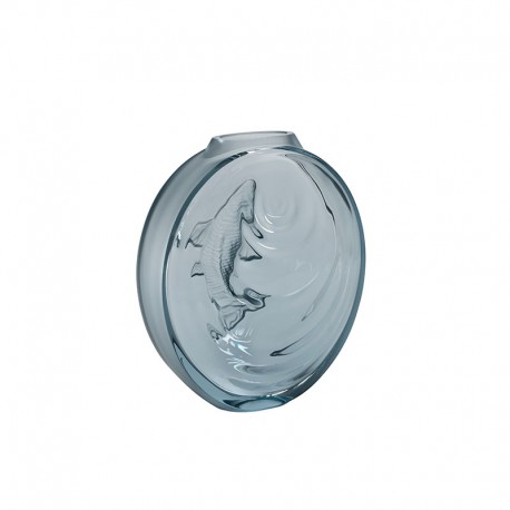 Jarra de Cristal Azul Persépolis - Carpe Koi - Lalique LALIQUE LQ10671500