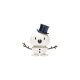 Boneco de Neve Pequeno Branco e Azul - Hoptimist HOPTIMIST HOP26173