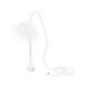 Enfeite de Gota e Plumas Branco e Transparente 90cm - Goodwill GOODWILL GWAL78390