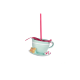 Adorno Taza Café con Platillo 11cm - Cotton Candy Carnival Azul Y Rosa - Goodwill GOODWILL GWD44129