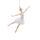 Ornamento Bailarina de Felpuda 21,5cm - The Art of Ballet Branco E Rosa - Goodwill GOODWILL GWMC38398