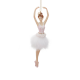 Furry Ballerina Ornament 21,5cm - The Art of Ballet White And Pink - Goodwill GOODWILL GWMC38398