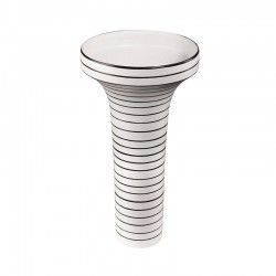 Vase With Stripes ø28Cm - Okapi Glossy White - Asa Selection ASA SELECTION ASA69024060