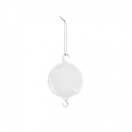 Bola de Vidrio Transparente con 2 Ganchos 8cm - Goodwill GOODWILL GWP15402