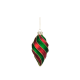 Ornamento Vidro com Riscas em Espiral Vermelho/Verde - Christmas Couture Vermelho E Verde - Goodwill GOODWILL GWP28363