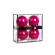 Conjunto de 4 Bolas de Vidro Fúschia Opaco 10cm - Xmas Balls - Goodwill GOODWILL GWUG60034