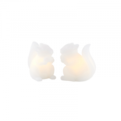 Juego de 2 Ardillas en Led Blancos - Evelyn - Sirius