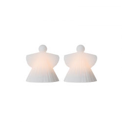 Set of 2 Angels 10cm White - Asta - Sirius SIRIUS SR13320