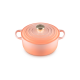 Cocotte Redonda 24cm Peche con Pomo Dorado - Signature - Le Creuset LE CREUSET LC21177244234450