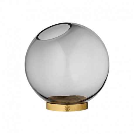Vase With Stand Ø21Cm - Globe Black And Gold - Aytm AYTM AYT500420050012