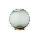 Vase With Stand Ø17Cm - Globe Forest And Gold - Aytm AYTM AYT500420564011