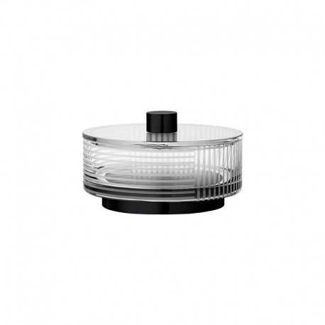 Jar With Lid Ø13Cm - Vitreus Clear And Black - Aytm AYTM AYT501009000010