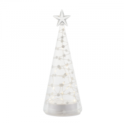 Árbol de Navidad 26cm Transparente y Blanco - Sweet - Sirius SIRIUS SR67080