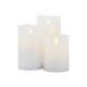 Juego de 3 Velas Recargables Blanco - Sara - Sirius SIRIUS SR80234