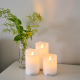 Conj. de 3 Velas Recarregáveis Branco - Sara - Sirius SIRIUS SR80234