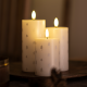 Set of 3 Rechargeable Led Candles White and Silver - Sille - Sirius SIRIUS SR80595