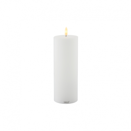 Rechargeable Led Candle Ø7,5x20cm White - Sille - Sirius SIRIUS SR80623