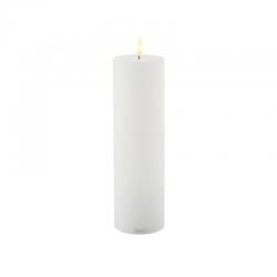 Vela Recarregável Led Ø7,5x25cm Branco - Sille - Sirius