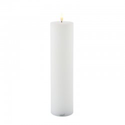 Rechargeable Led Candle Ø7,5x30cm White - Sille - Sirius