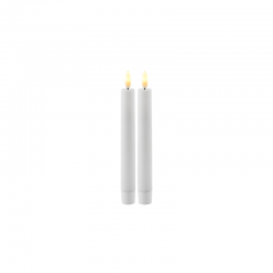 Set of 2 Midi Rechargeable Candles White - Sille - Sirius