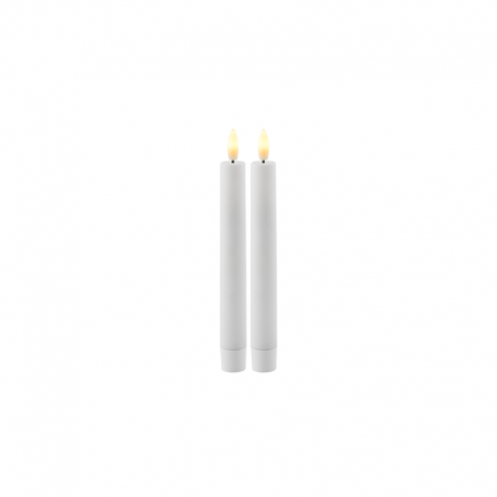 Conj. 2 Velas Recarregáveis 20cm Branco - Sille - Sirius SIRIUS SR80655