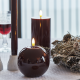 Lacquer Ball Candle Led 10cm Bordeaux - Sille - Sirius SIRIUS SR80924