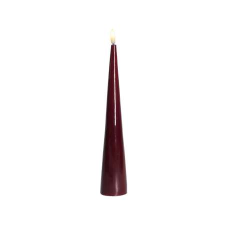 Vela Cone Led 26cm Bordeaux - Sille Branco - Sirius SIRIUS SR80926