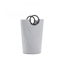 Cesto de Lavandaria com Pegas M Cinza Claro Losangulos - Loophome - Reisenthel