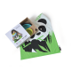 Kid´S Panda Set - Bambino Grey (plate), Lagoon (bowl), Lime (cup) - Biobu BIOBU EKB33782