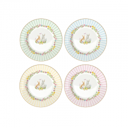 Set de 4 Platos de Postre - Happy Easter Multicolor - Easy Life EASY LIFE ELR0924EAST