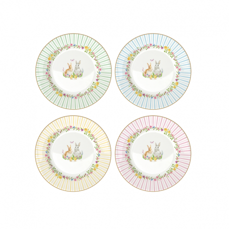 Set de 4 Platos de Postre - Happy Easter Multicolor - Easy Life EASY LIFE ELR0924EAST