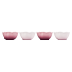 Set of 4 Rose Quartz and Shell Pink Petal Bowls - Jardin - Le Creuset LE CREUSET LC89411003219003