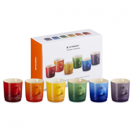 Conjunto 6 Canecas Cappuccino 200ml - Arco-Íris Sortido - Le Creuset LE CREUSET LC79114205219030