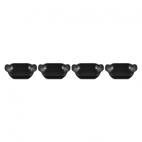 Set de 4 Mini Cazuelas Rectangulares - Gourmand Negro - Le Creuset LE CREUSET LC20504130000425