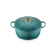 Cast Iron Round Casserole 24cm - Bleu Riviera - Le Creuset LE CREUSET LC21177240994450