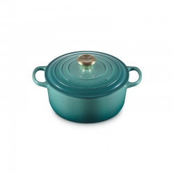 Cast Iron Round Casserole 24cm - Bleu Riviera - Le Creuset LE CREUSET LC21177240994450