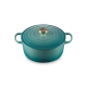 Cast Iron Round Casserole 26cm - Bleu Riviera - Le Creuset LE CREUSET LC21177260994450
